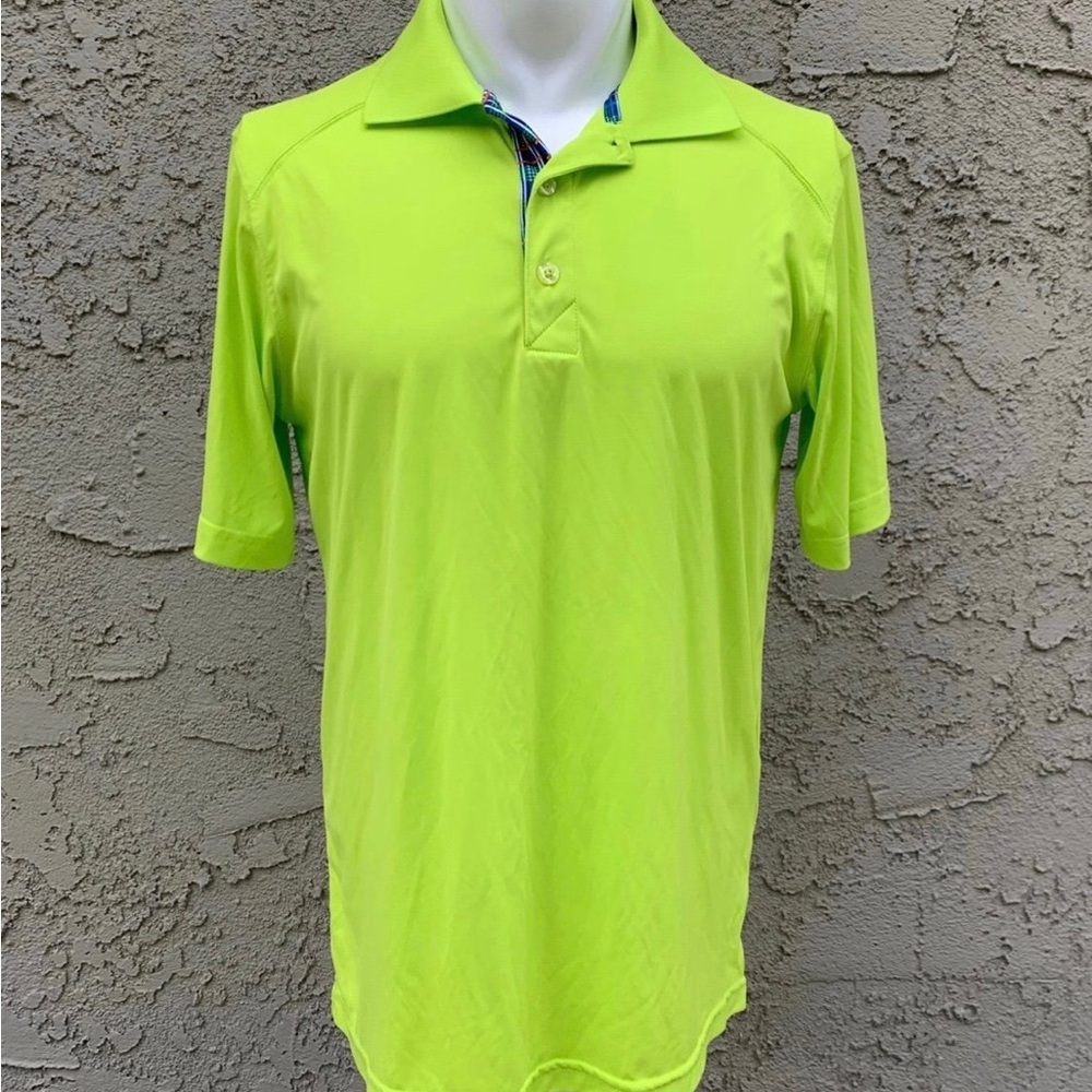 St. Andrews of Scotland Lime Green Golf Polo Small